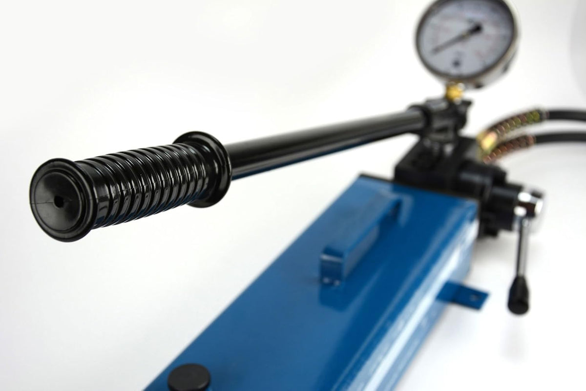 Manual Hand Hydraulic Power Pack Pump 2 Stage, Double Acting 10k psi 183 Cubic in Capacity Y841