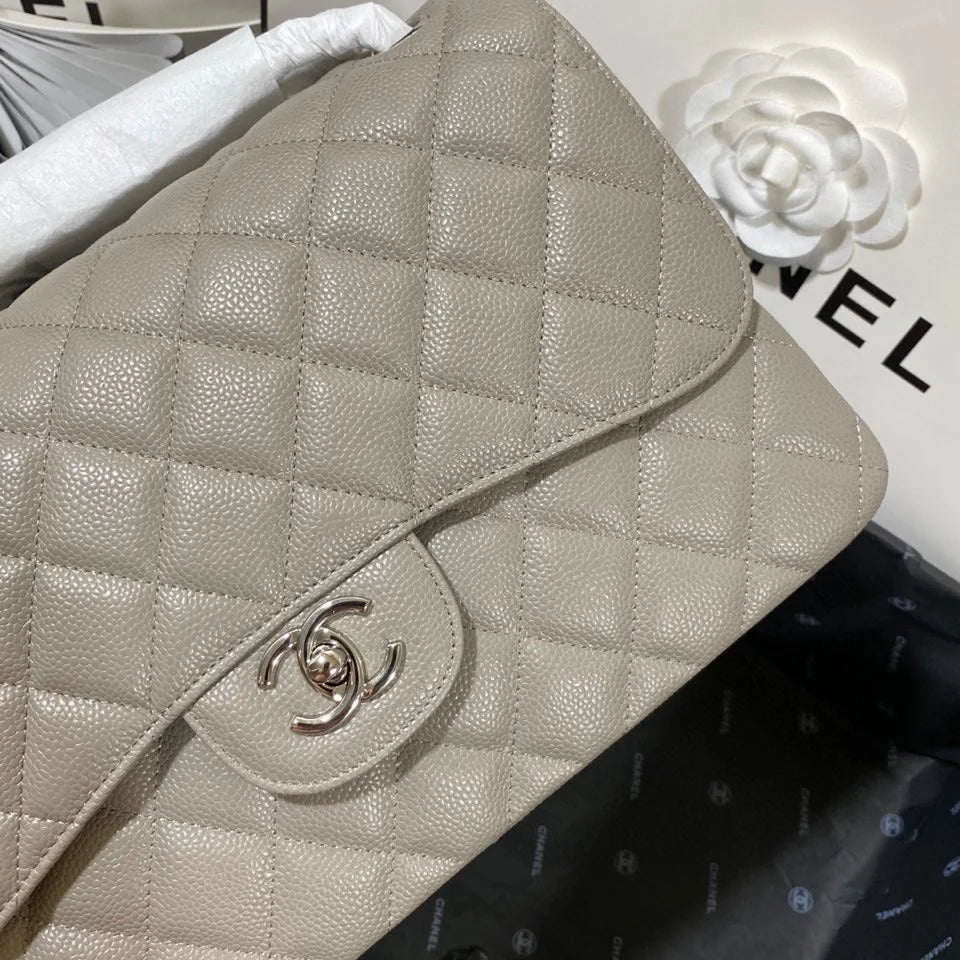 Large Classic Handbag Grey 11.8in/30cm H851038