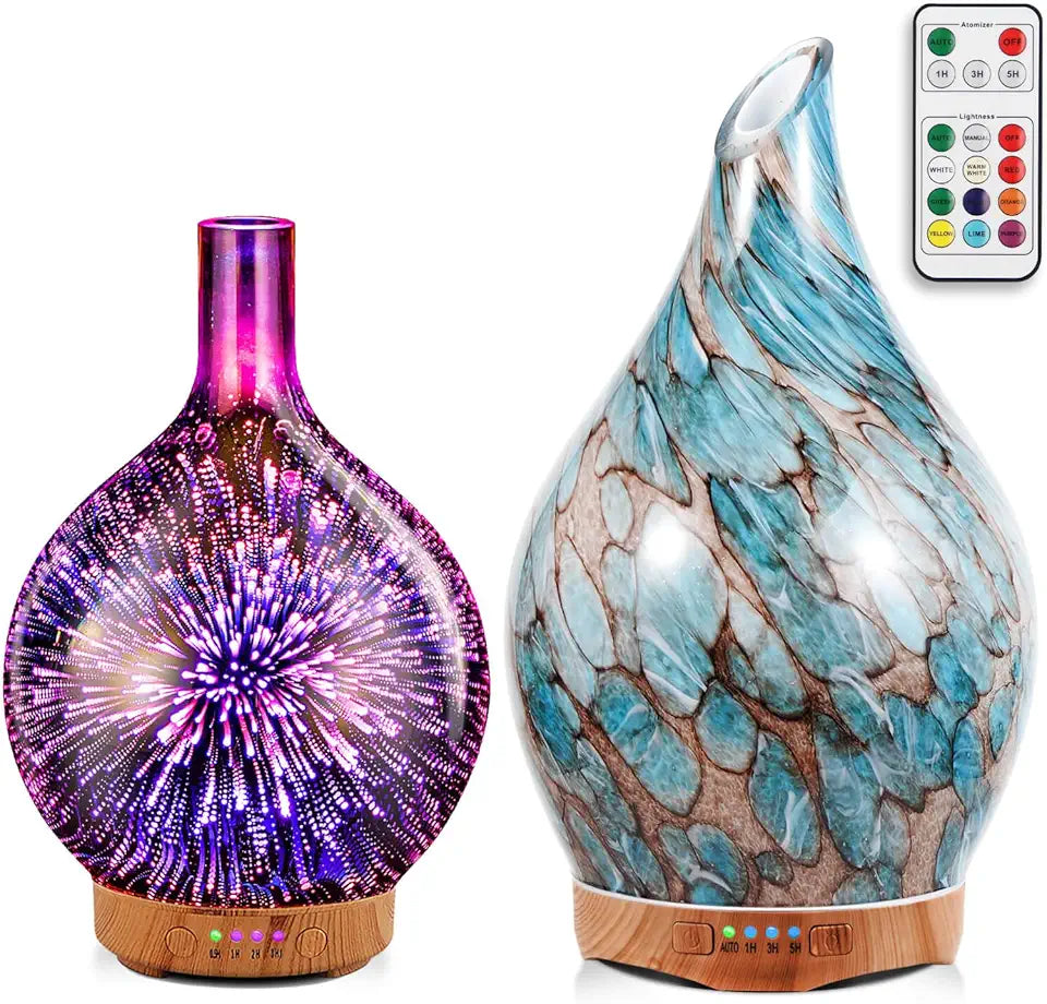 100ml Rosegold Vase + 280ml Blue Vase V2321