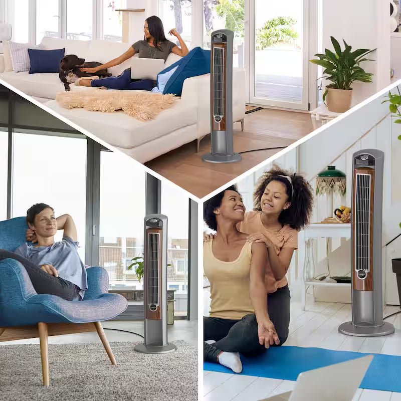 42 in. 3-Speed Oscillating Tower Fan with Remote Control G690272