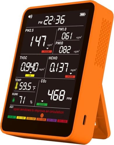 Indoor Air Quality Monitor with AQI Beep Alarms T371712