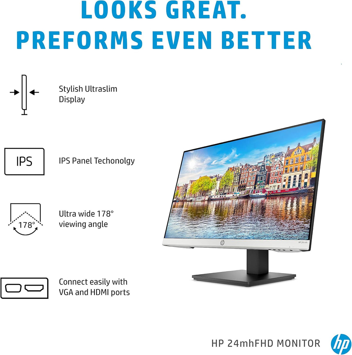 23.8-Inch FHD IPS Monitor with Built-In Speakers Y49078