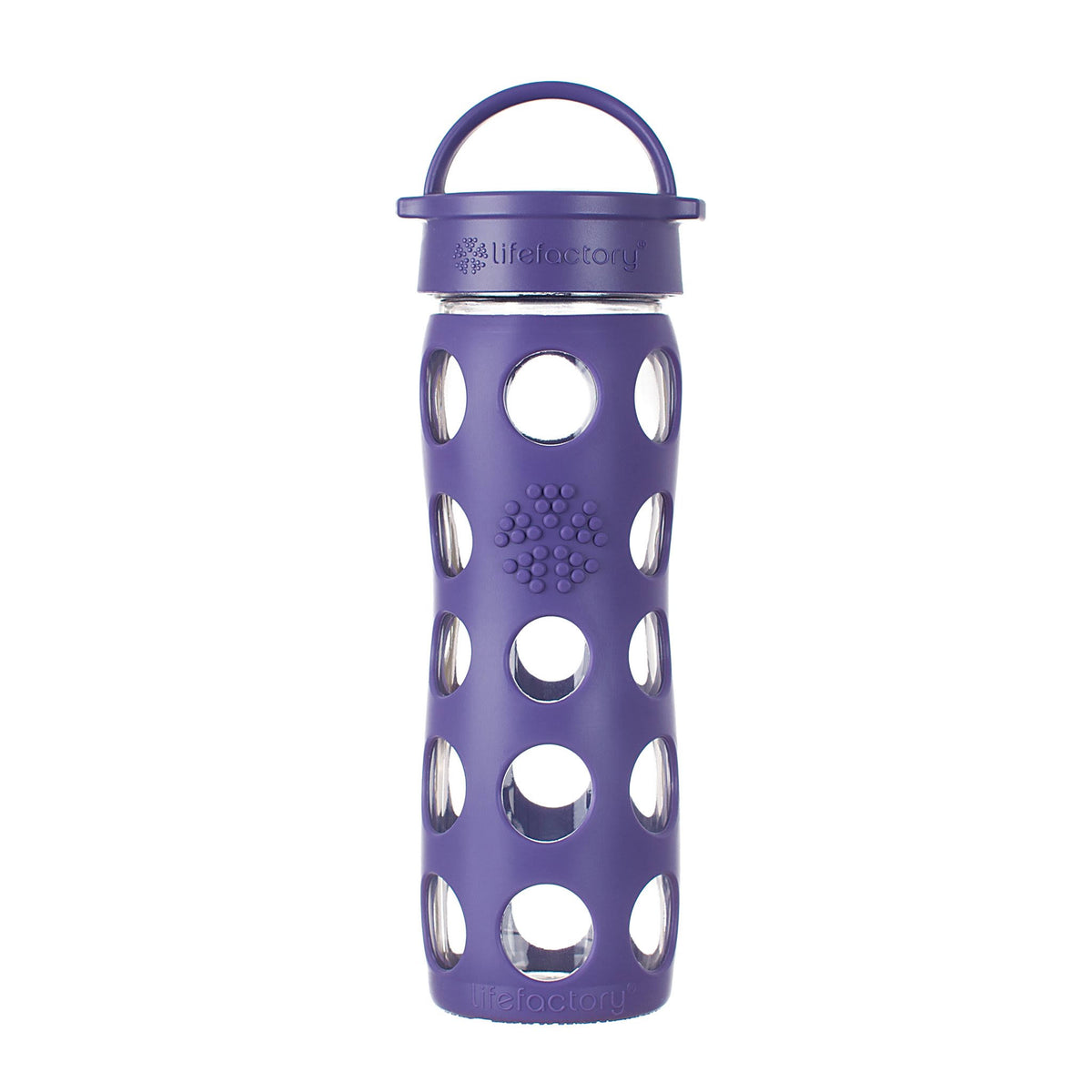 16-Ounce BPA-Free Glass Water Bottle with Silicone Sleeve C951109