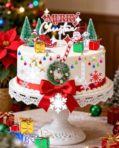 36 PCS Christmas Cake Decorations Kit H380