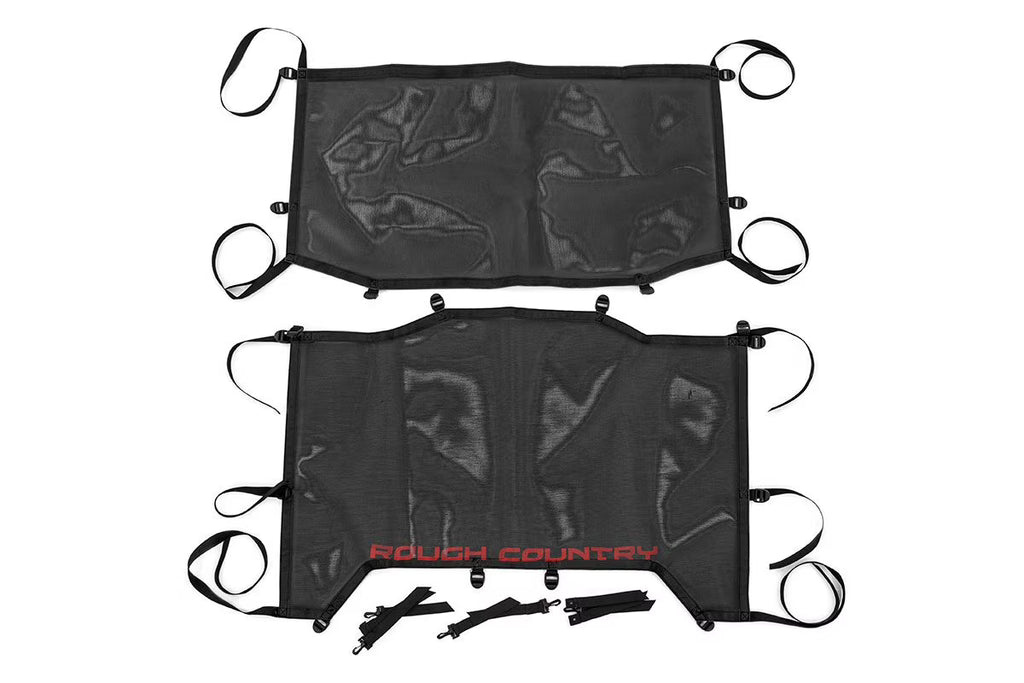 Black Mesh Bikini Top for Jeep Wrangler JL 4-Door G360680