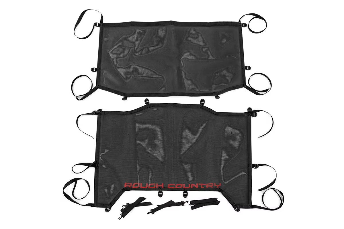 Black Mesh Bikini Top for Jeep Wrangler JL 4-Door G360680
