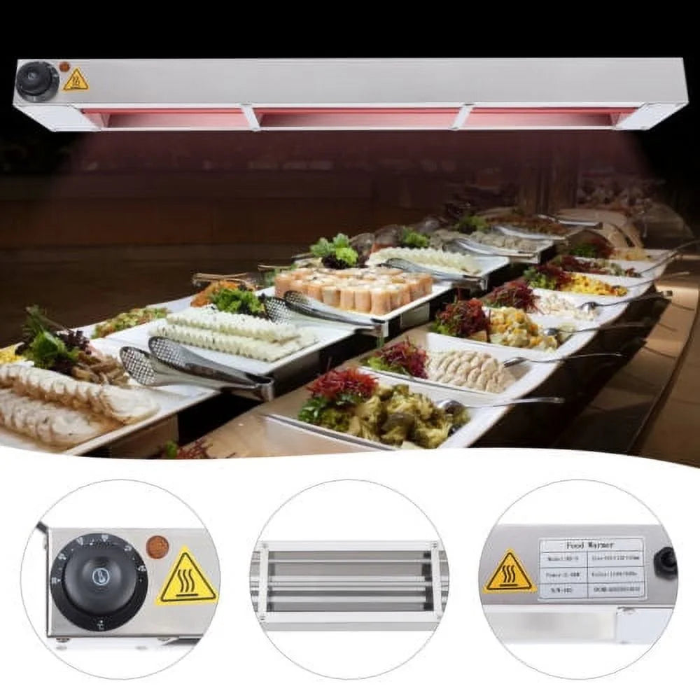 36" 600W Overhead Bar Heater Food Warmer T124