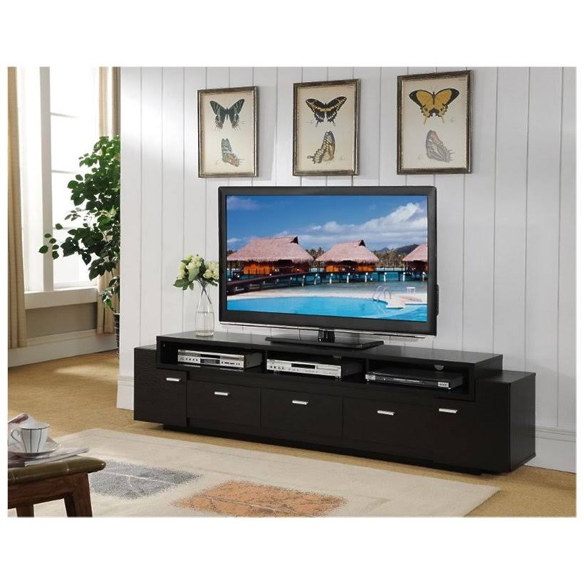 84-Inch Wood TV Stand in Cappuccino Z9180