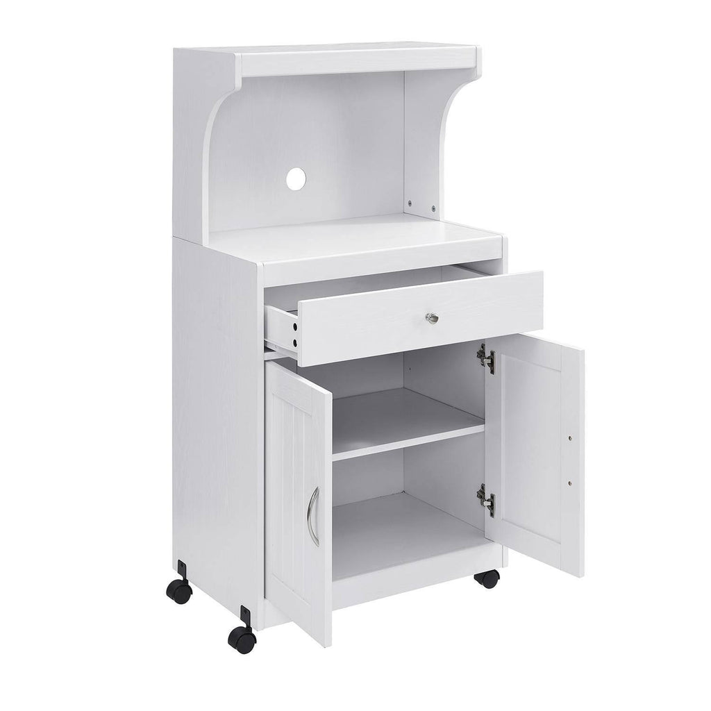 White Microwave Cart F838073