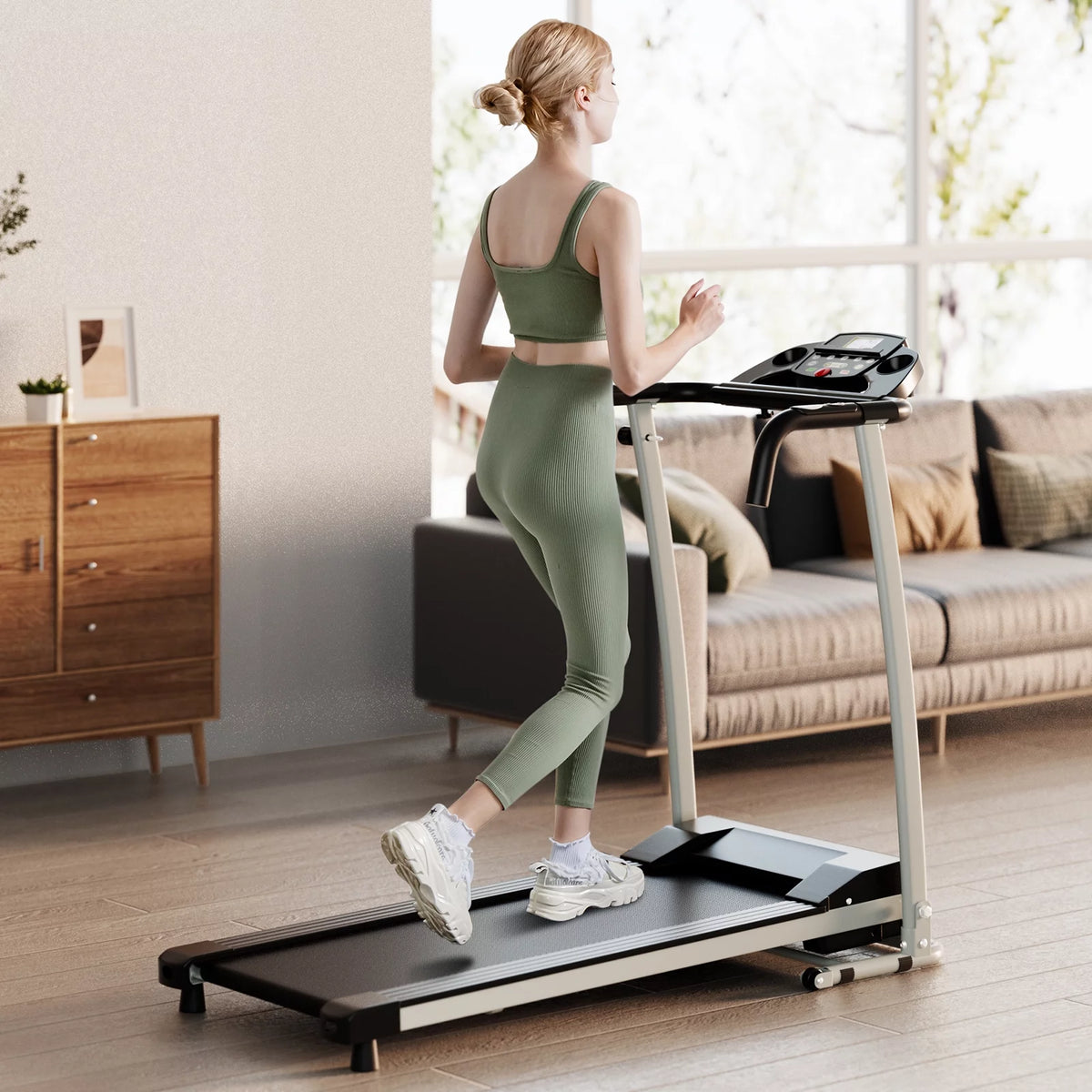 2 HP Folding Treadmill with LCD Display J95052
