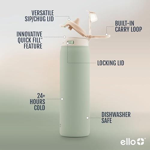 Stainless Steel Water Bottle with Locking Lid, 22oz, 32oz, 40oz X826