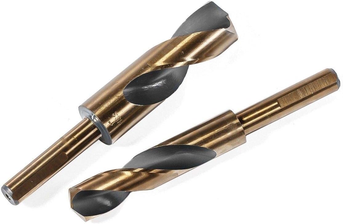 8-Piece High Speed Steel Drill Bit Set 1/2 Shank With Case D15765