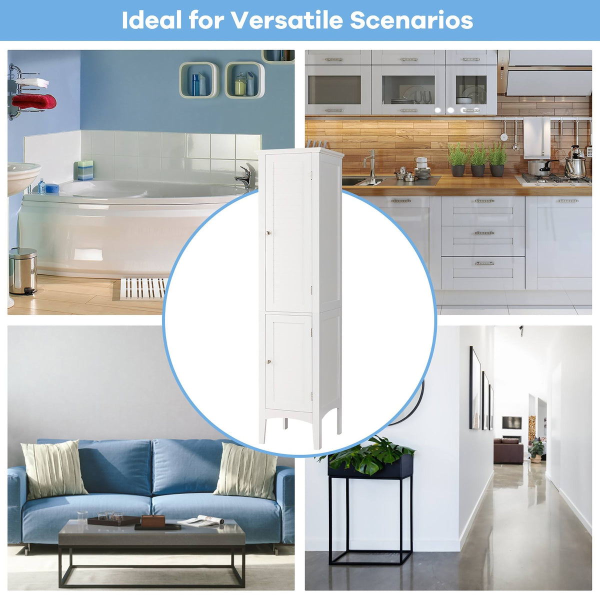 Freestanding Bathroom Storage Cabinet Q3418
