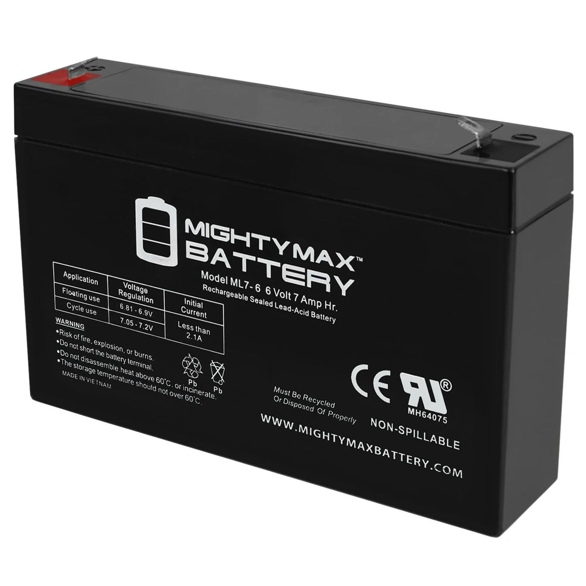 6V 7AH Battery X124357