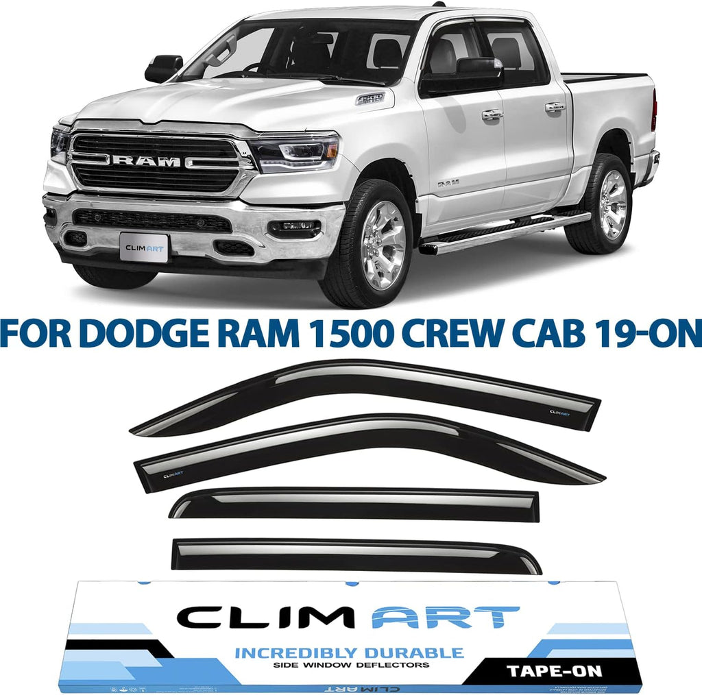 Dark Smoke 4 pcs In-Channel Window Deflectors Y28176