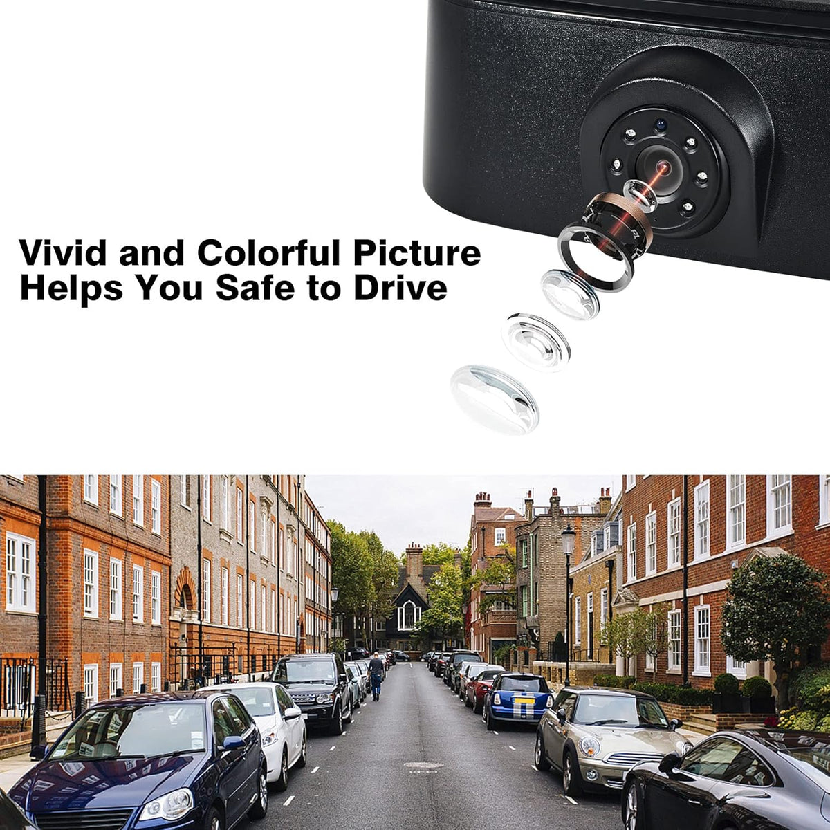 Backup Camera Replacement for Nissan NV 200 and Chevy City Express Vans Pack of 2 O18354