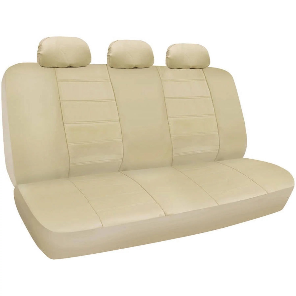 Black Beige Gray 3 Rows PU Leather Seat Covers Q143494