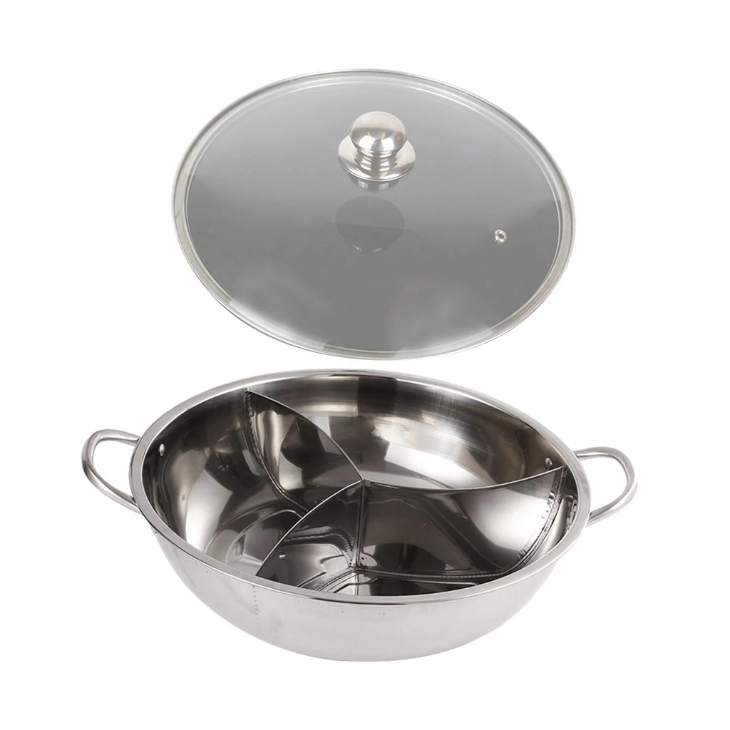 Three Sided Tabletop Hot Pot Cookware 31.2cm B325
