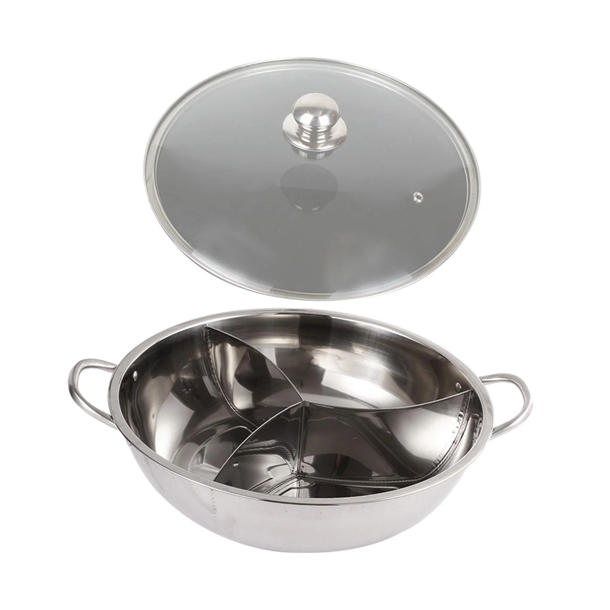 Three Sided Tabletop Hot Pot Cookware 31.2cm B325