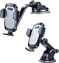 Grey Suction Cup Car Phone Holder Mount E916