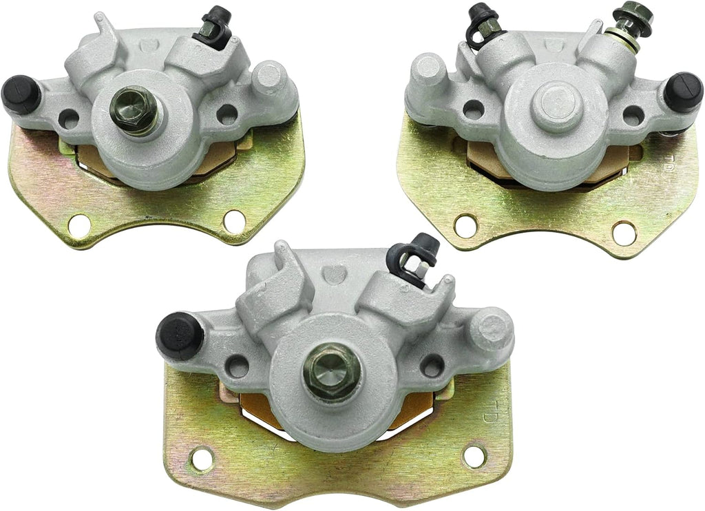 Front Left Right & Rear Brake Calipers with Pads for Can Am Outlander 330 400 500 650 850 Y674624