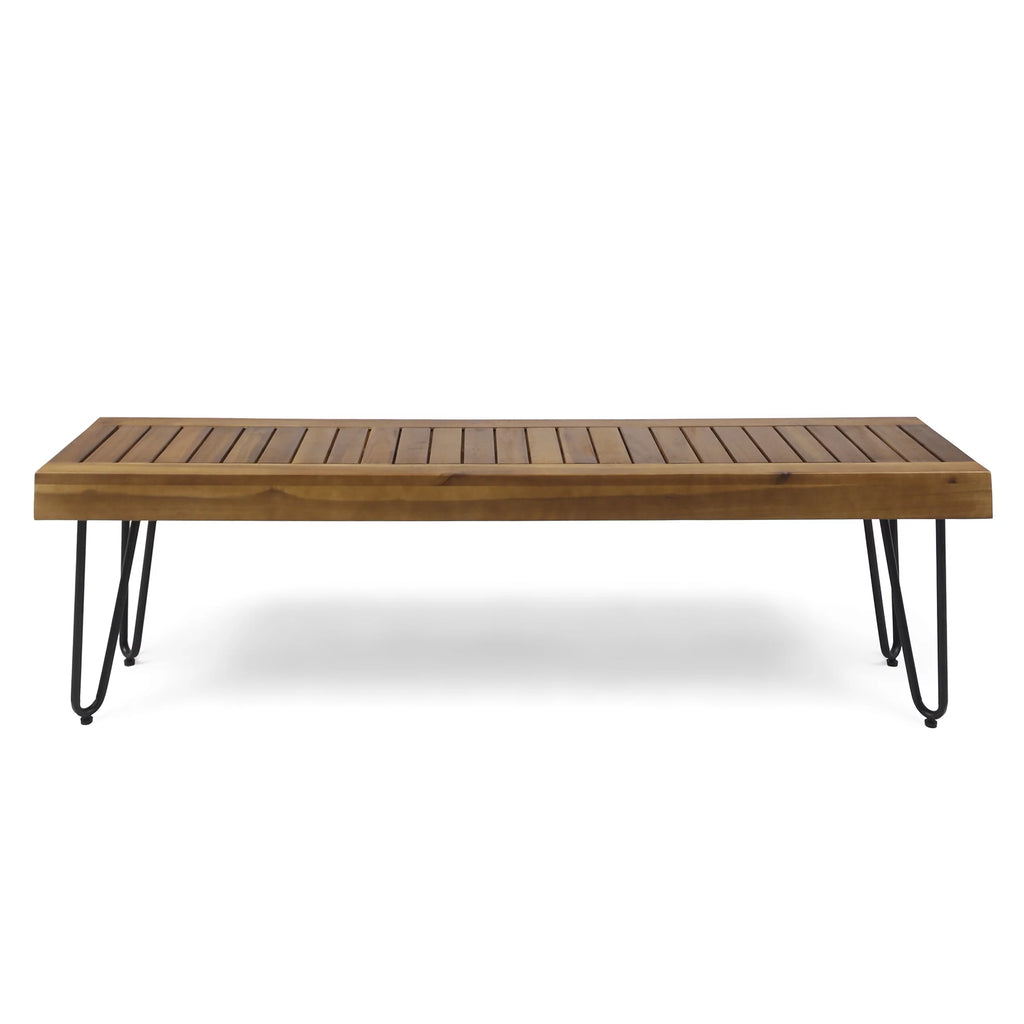 Wood and Metal Bench R316