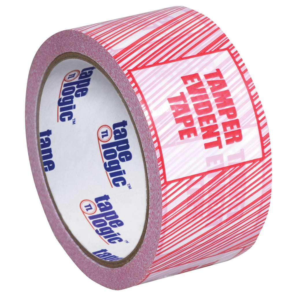 Tamper Evident Security Tape 2.5 Mil 3x22 x 110 yds Red/White 6/Case V1286
