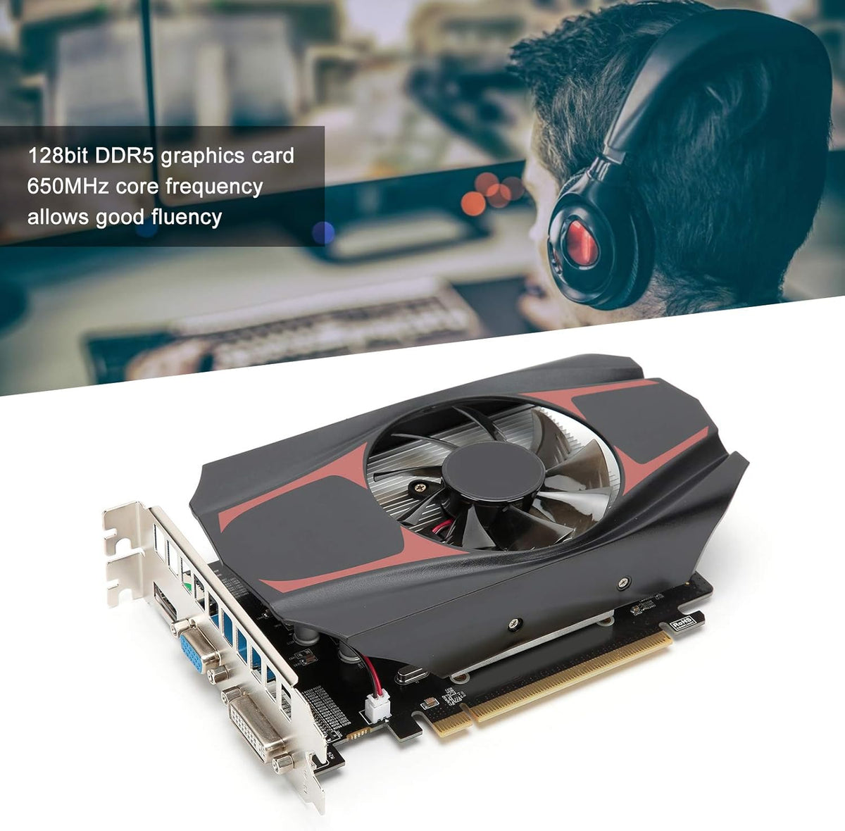 1GB 128bit DDR5 650MHz PCI 3.0 Graphics Card A747381