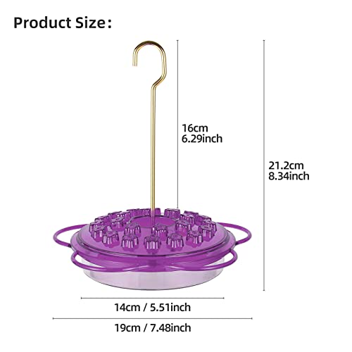3 Pack Leak-Proof Outdoor Hanging Hummingbird Feeders R324