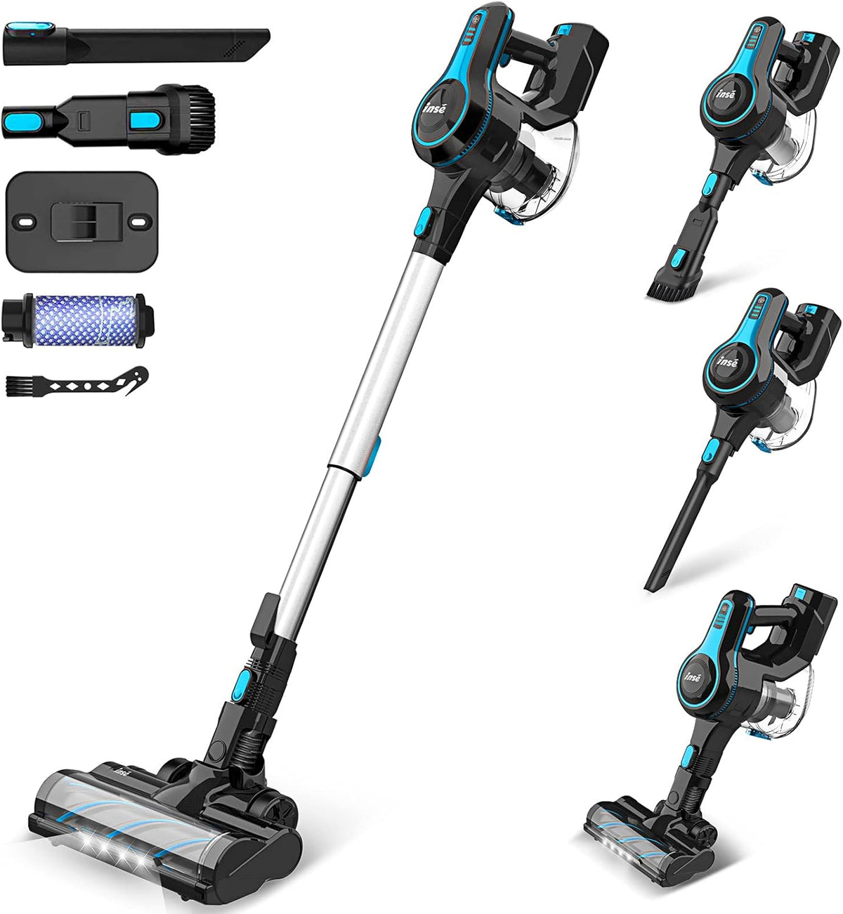Cordless Vacuum Cleaner Lightweight Handheld Stick Vacuum W354