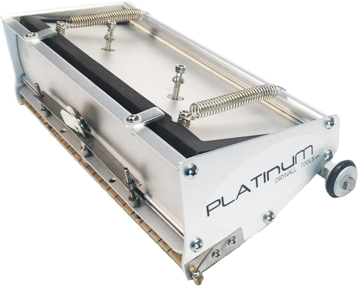 Platinum Drywall 10"/12" Flat Box Finishing Combo w/Handle, Compound Pump, Metal Banjo Taper & Corner Roller w/Handle J990