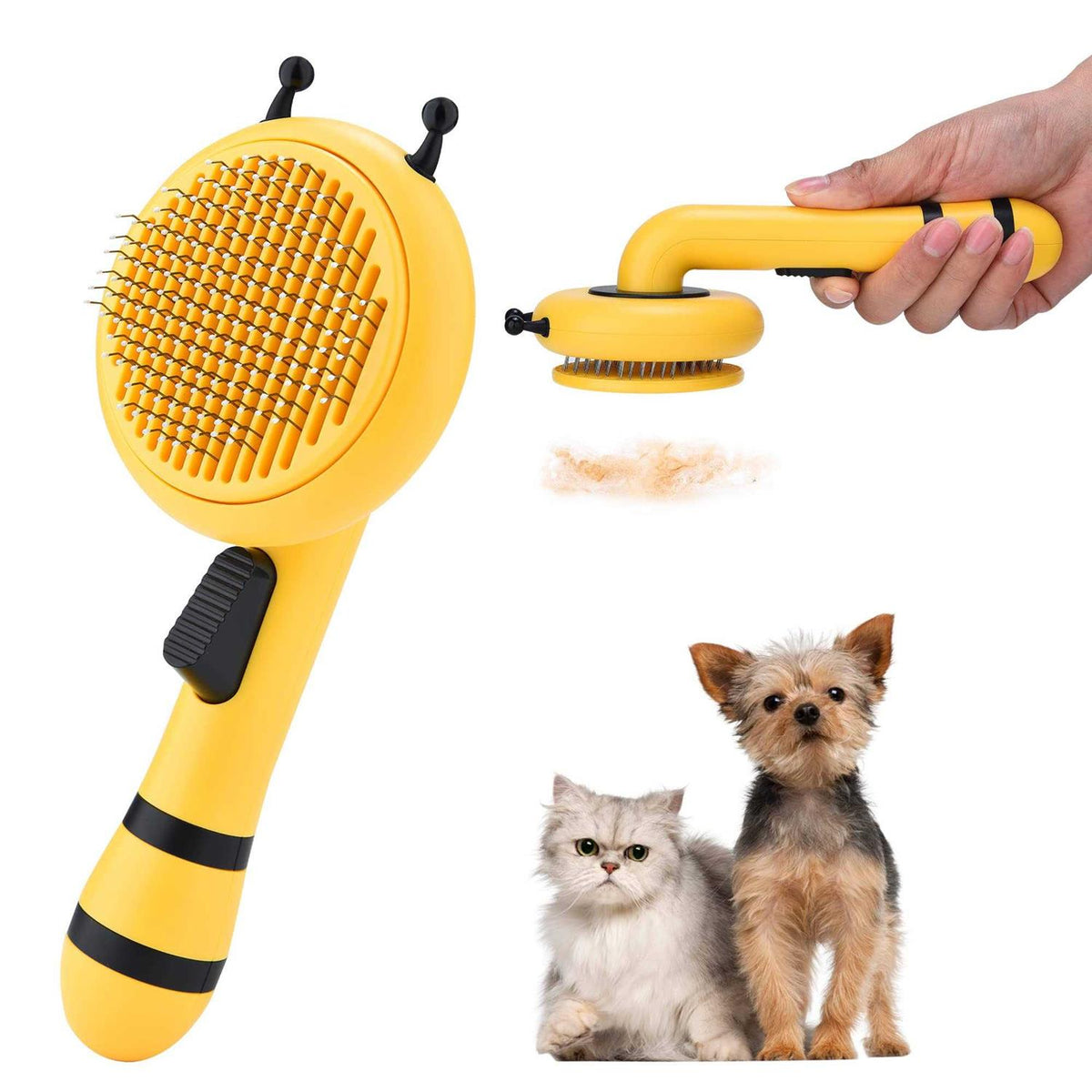 Self Cleaning Pet Slicker Brush with Release Button K5387