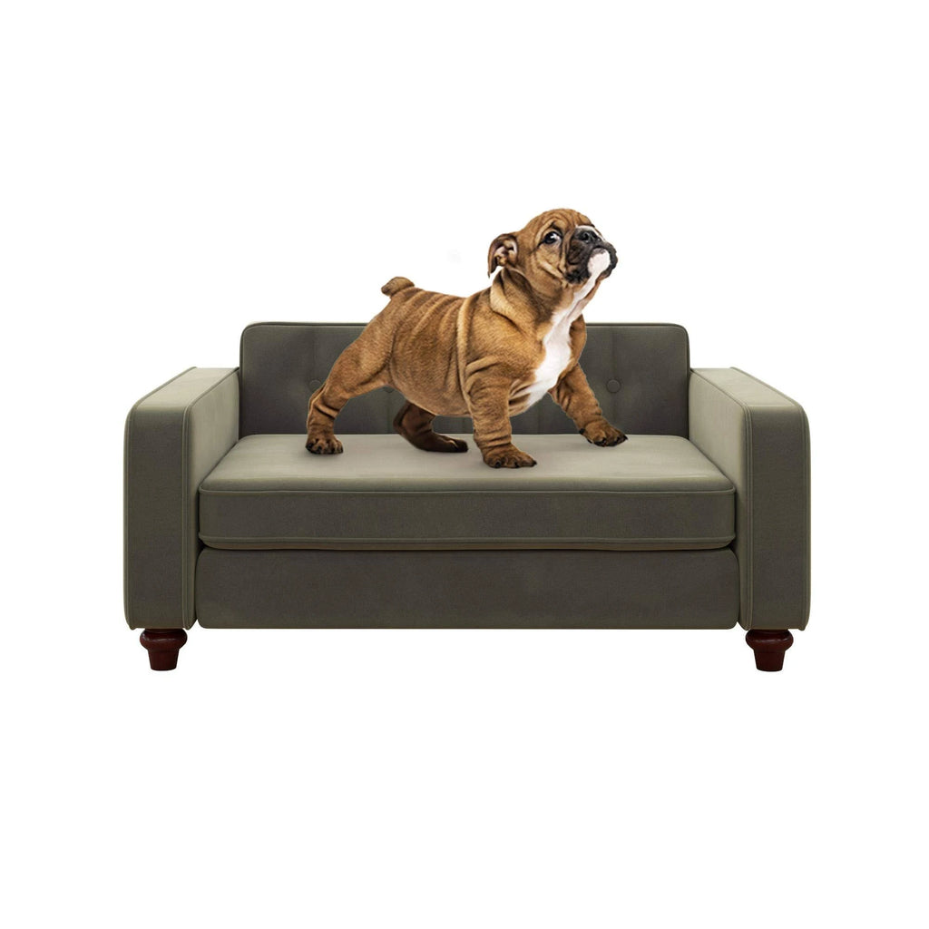 Gray Velvet Pet Sofa R877