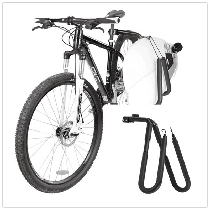 Adjustable Surfboard Rack Bike Carrier Black S46180