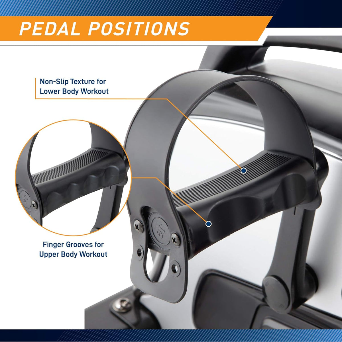 Portable Magnetic Mini Cycle Under-Desk Pedal Exerciser Q220