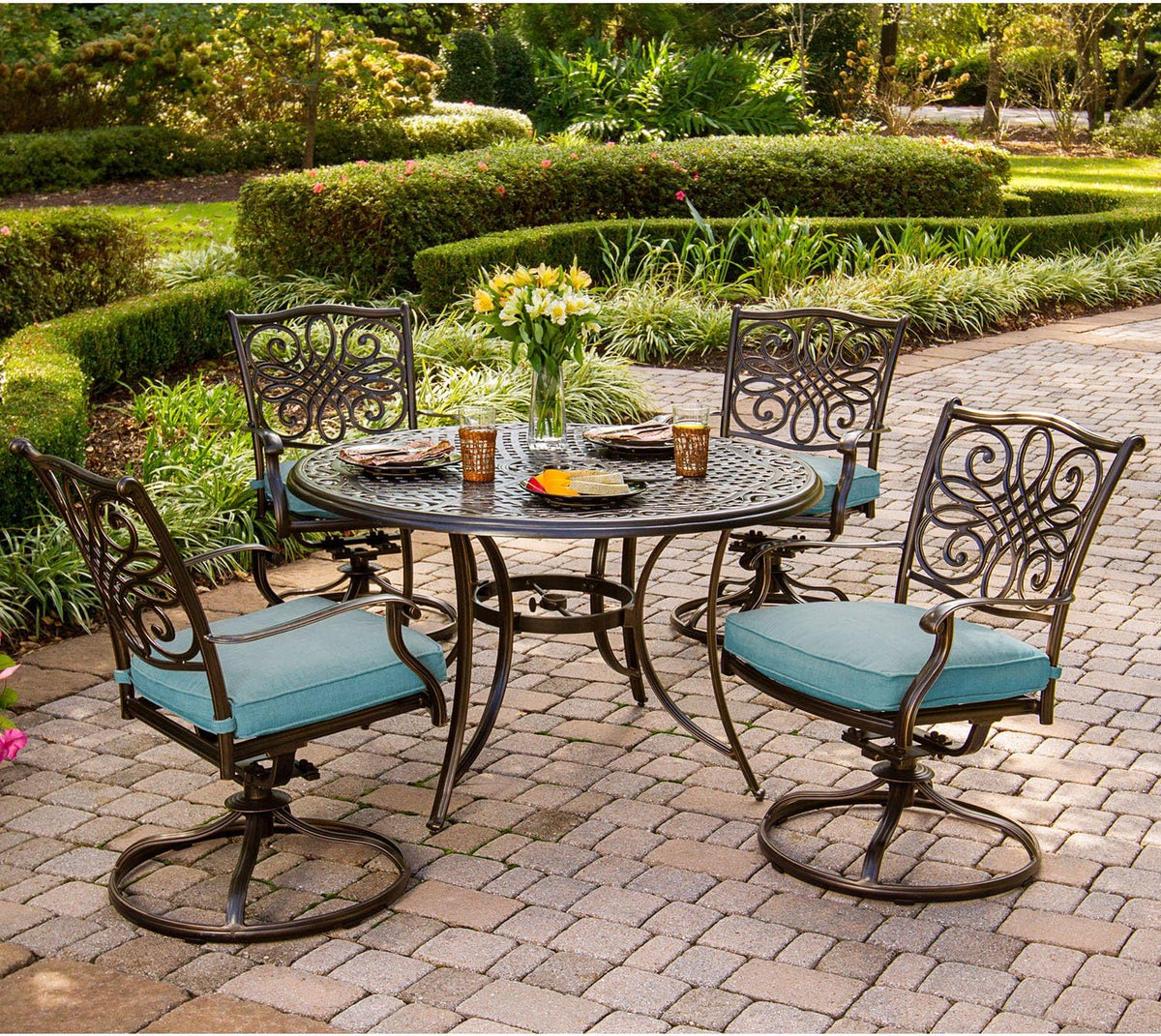 Blue 5-Piece Dining Set N471