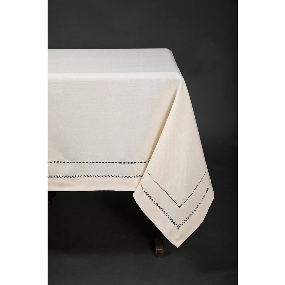 Double Hemstitch Easy Care Tablecloth V888790