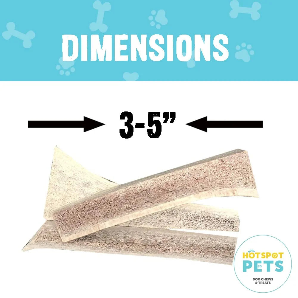 Small Split Elk Antler Dog Chews 3 Pack N528