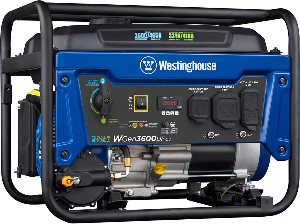 Portable Generator 3600 Rated Watts 4650 Peak Watts Gas Powered L485