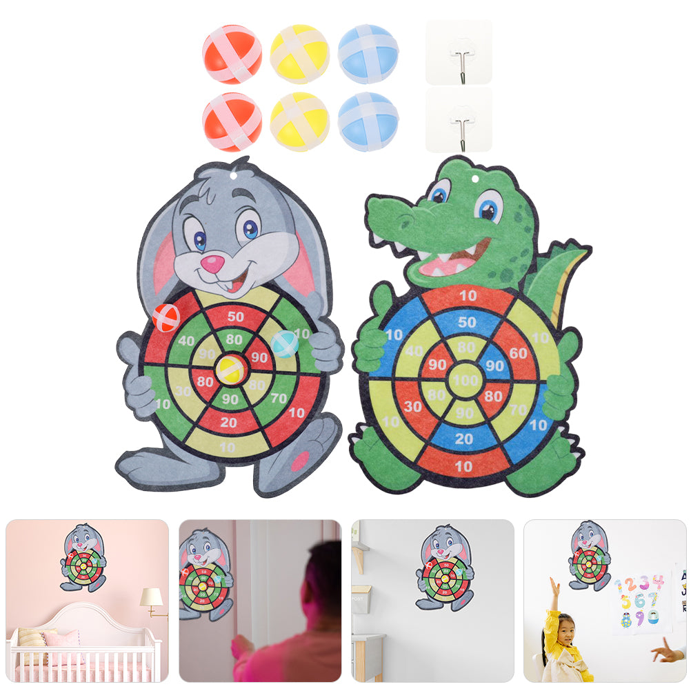 2 Sets Dart Board Game with Sticky Balls V209