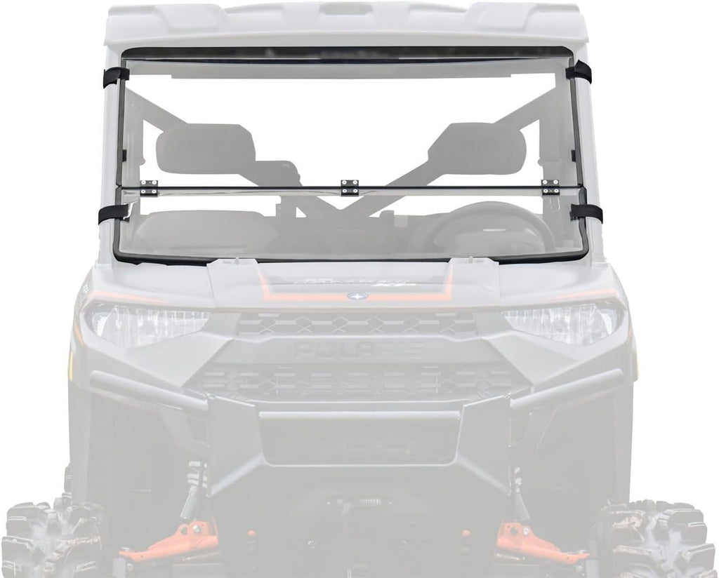 Scratch Resistant Flip/Fold Down 2-in-1 Windshield M4538