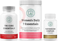 Organic Mushroom Complex + Women's Daily Essentials + Tri-Core Essentials Bundle O396