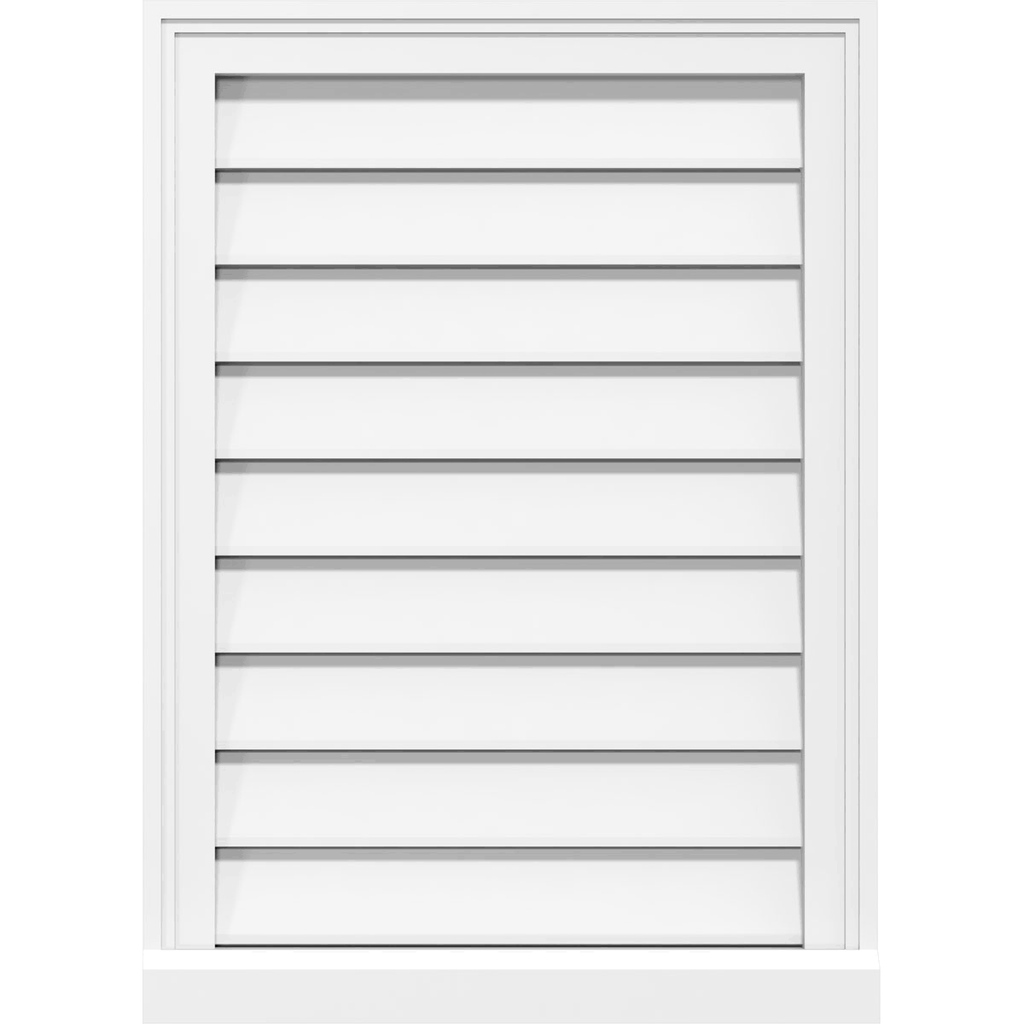 Vertical Surface Mount PVC Gable Vent W382590