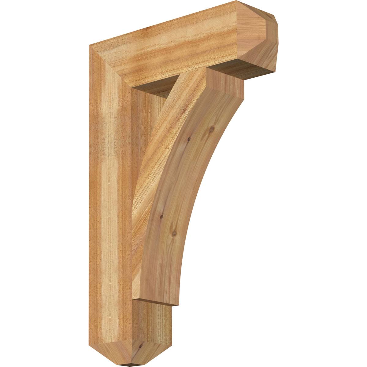 Thorton Craftsman Rough Sawn Bracket, Western Red Cedar D8654