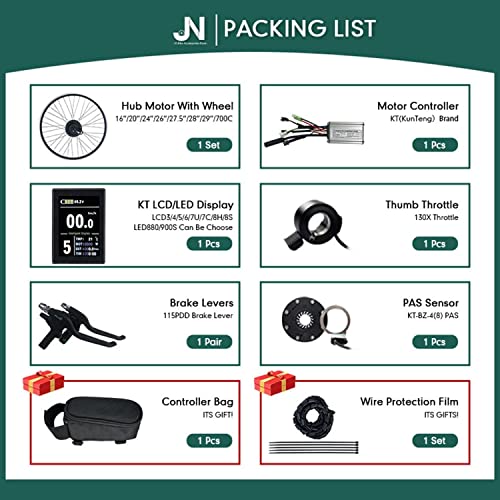 24in 1500W Electric Bike Conversion Kit Rear Wheel B149