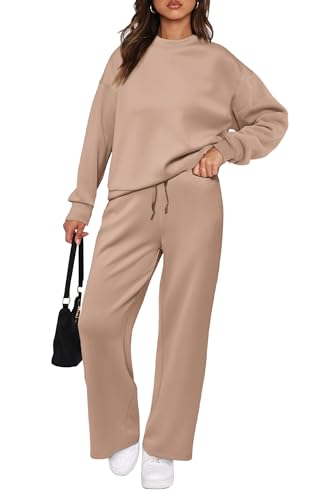 2 Piece Long Sleeve Pullover Tops And Long Pants Lounge Sets L933
