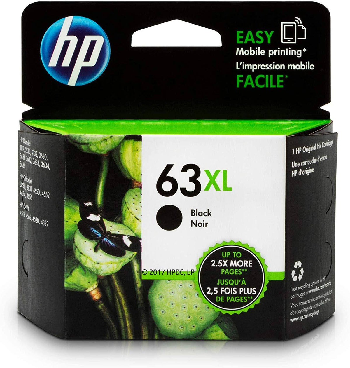 HP 63XL Black Ink Cartridge U993663