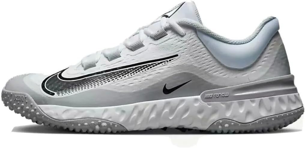 Grey/White Baseball Turf Shoes G1764