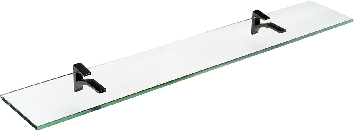Glass Cardinal Glass Shelf, Chrome, 12 x 36 R76061