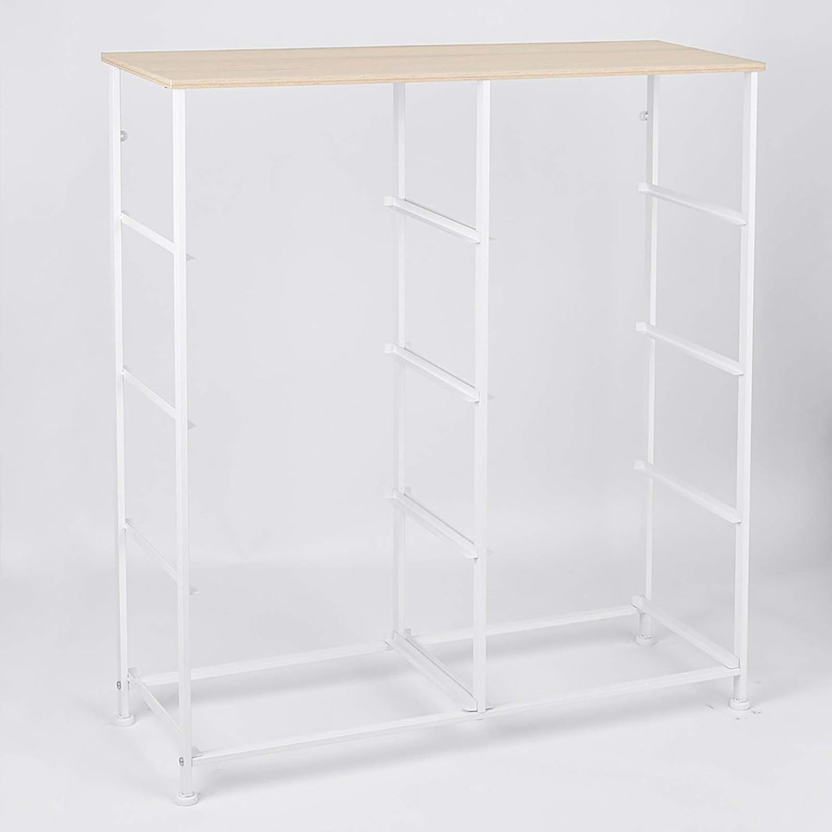8 Drawer Fabric Dresser with Wooden Top H94617